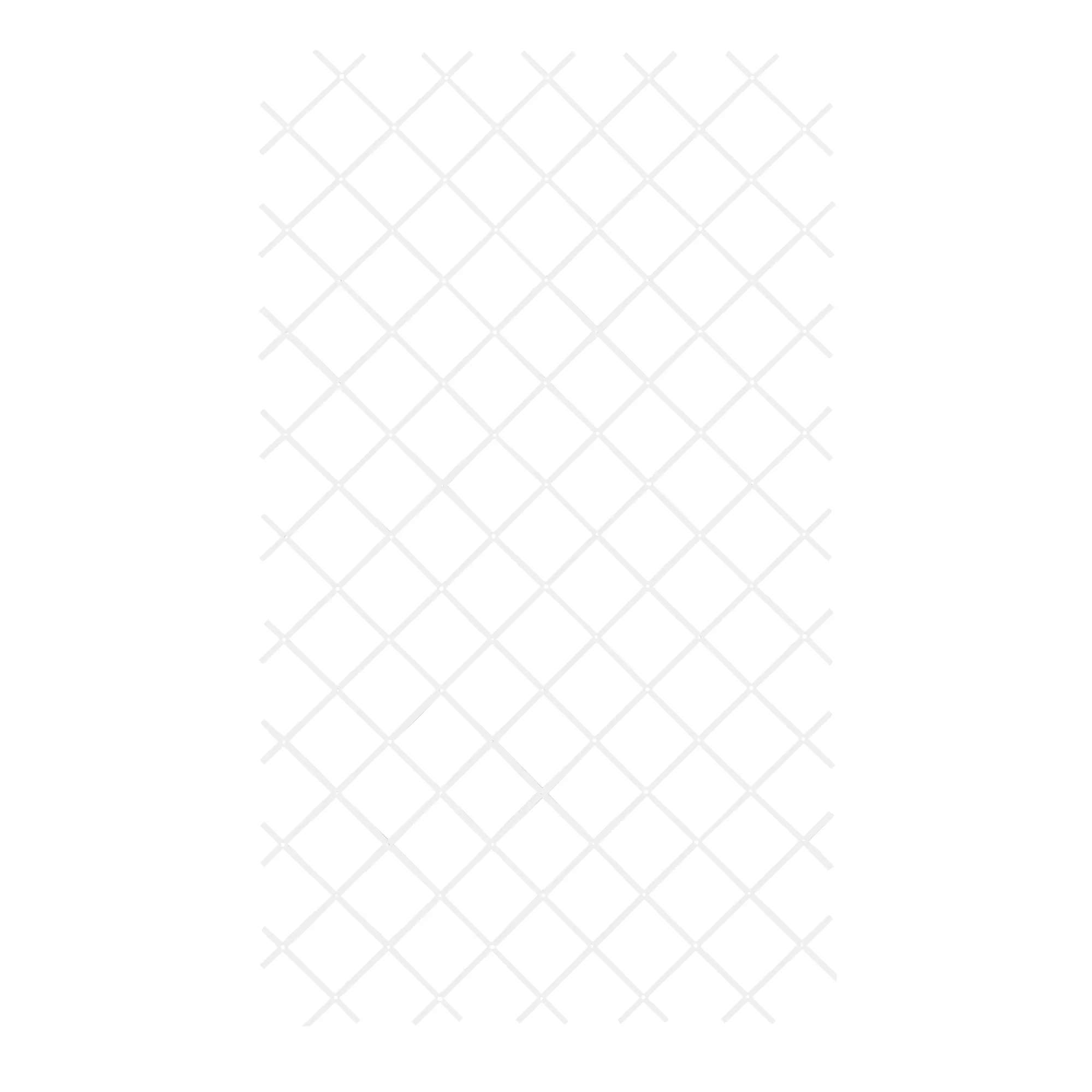 White Polyvinyl Chloride (PVC) Trellis (W)200cm X (H)100cm 3 White Polyvinyl Chloride (PVC) Trellis (W)200cm X (H)100cm